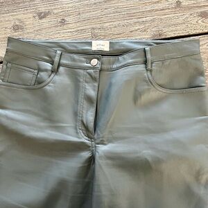 Wilfred faux leather blue pants. Size 12.